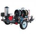 Pressure Pro 4000 PSI (Gas-Hot Water) Direct Drive Trailer Pressure Washer